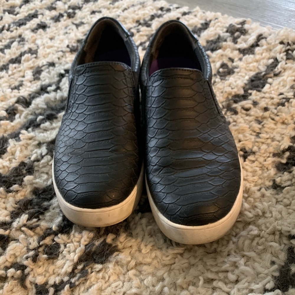 Dr. Scholl’s Women’s Madison Slip On Sneaker - Black Python - Picture 4 of 6